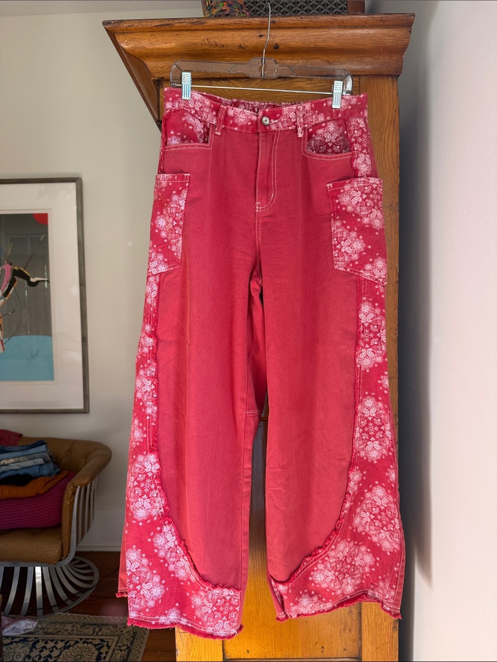 Bandana Wide-Leg Pants from Freckled Poppy.